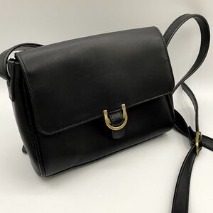 Liz Claiborne Black Faux Leather Crossbody Handbag Purse Small